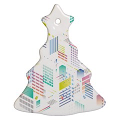 Layer Capital City Building Christmas Tree Ornament (two Sides) by Mariart