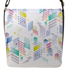 Layer Capital City Building Flap Messenger Bag (s) by Mariart