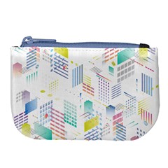 Layer Capital City Building Large Coin Purse by Mariart