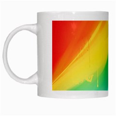 Red Yellow White Pink Green Blue Rainbow Color Mix White Mugs by Mariart