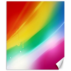 Red Yellow White Pink Green Blue Rainbow Color Mix Canvas 20  X 24   by Mariart