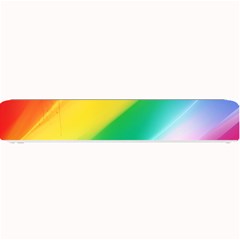 Red Yellow White Pink Green Blue Rainbow Color Mix Small Bar Mats by Mariart