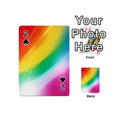 Red Yellow White Pink Green Blue Rainbow Color Mix Playing Cards 54 (mini) 