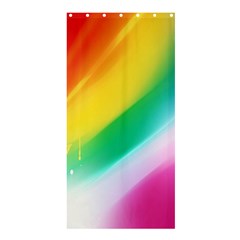 Red Yellow White Pink Green Blue Rainbow Color Mix Shower Curtain 36  X 72  (stall)  by Mariart