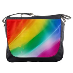 Red Yellow White Pink Green Blue Rainbow Color Mix Messenger Bags