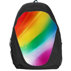 Red Yellow White Pink Green Blue Rainbow Color Mix Backpack Bag