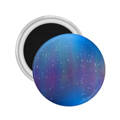 Rain Star Planet Galaxy Blue Sky Purple Blue 2 25  Magnets