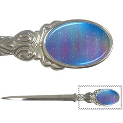 Rain Star Planet Galaxy Blue Sky Purple Blue Letter Openers