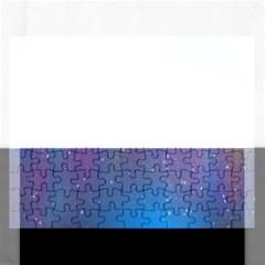 Rain Star Planet Galaxy Blue Sky Purple Blue Rectangular Jigsaw Puzzl by Mariart