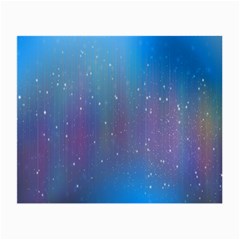 Rain Star Planet Galaxy Blue Sky Purple Blue Small Glasses Cloth