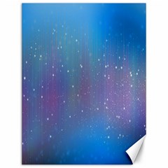 Rain Star Planet Galaxy Blue Sky Purple Blue Canvas 12  X 16  