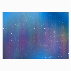 Rain Star Planet Galaxy Blue Sky Purple Blue Large Glasses Cloth