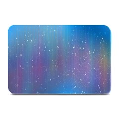 Rain Star Planet Galaxy Blue Sky Purple Blue Plate Mats