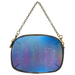 Rain Star Planet Galaxy Blue Sky Purple Blue Chain Purses (one Side)  by Mariart