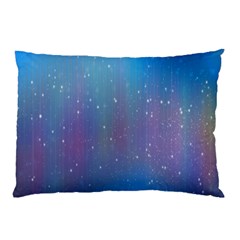 Rain Star Planet Galaxy Blue Sky Purple Blue Pillow Case