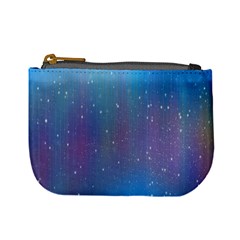 Rain Star Planet Galaxy Blue Sky Purple Blue Mini Coin Purses by Mariart