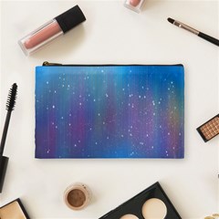 Rain Star Planet Galaxy Blue Sky Purple Blue Cosmetic Bag (medium)  by Mariart