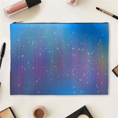 Rain Star Planet Galaxy Blue Sky Purple Blue Cosmetic Bag (xl) by Mariart