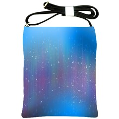 Rain Star Planet Galaxy Blue Sky Purple Blue Shoulder Sling Bags by Mariart