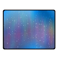 Rain Star Planet Galaxy Blue Sky Purple Blue Double Sided Fleece Blanket (small)  by Mariart