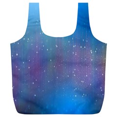 Rain Star Planet Galaxy Blue Sky Purple Blue Full Print Recycle Bags (l)  by Mariart