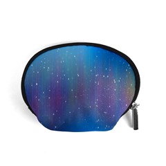 Rain Star Planet Galaxy Blue Sky Purple Blue Accessory Pouches (small)  by Mariart