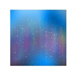 Rain Star Planet Galaxy Blue Sky Purple Blue Small Satin Scarf (Square) Front