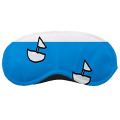 Ship Sea Beack Sun Blue Sky White Water Sleeping Masks by Mariart