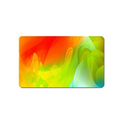 Red Yellow Green Blue Rainbow Color Mix Magnet (name Card) by Mariart