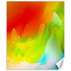 Red Yellow Green Blue Rainbow Color Mix Canvas 8  X 10  by Mariart