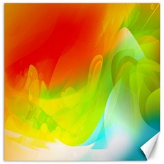 Red Yellow Green Blue Rainbow Color Mix Canvas 20  X 20   by Mariart