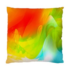 Red Yellow Green Blue Rainbow Color Mix Standard Cushion Case (one Side)