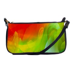 Red Yellow Green Blue Rainbow Color Mix Shoulder Clutch Bags