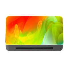 Red Yellow Green Blue Rainbow Color Mix Memory Card Reader With Cf by Mariart