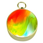 Red Yellow Green Blue Rainbow Color Mix Gold Compasses Front