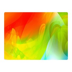 Red Yellow Green Blue Rainbow Color Mix Double Sided Flano Blanket (mini) 