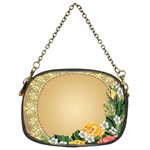 Rose Sunflower Star Floral Flower Frame Green Leaf Chain Purses (Two Sides)  Front