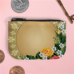 Rose Sunflower Star Floral Flower Frame Green Leaf Mini Coin Purses Front