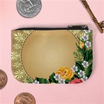 Rose Sunflower Star Floral Flower Frame Green Leaf Mini Coin Purses Back