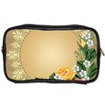 Rose Sunflower Star Floral Flower Frame Green Leaf Toiletries Bags 2-Side Front