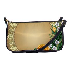 Rose Sunflower Star Floral Flower Frame Green Leaf Shoulder Clutch Bags