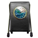 Sea Wave Waves Beach Water Blue Sky Pen Holder Desk Clocks Front