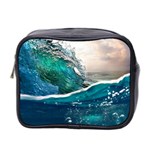 Sea Wave Waves Beach Water Blue Sky Mini Toiletries Bag 2-Side Front