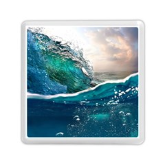 Sea Wave Waves Beach Water Blue Sky Memory Card Reader (Square) 