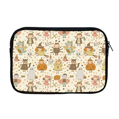 Sinister Helloween Cat Pumkin Bat Ghost Polka Dots Vampire Bone Skull Apple Macbook Pro 17  Zipper Case