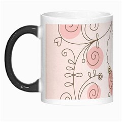 Simple Flower Polka Dots Pink Morph Mugs