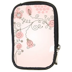 Simple Flower Polka Dots Pink Compact Camera Cases