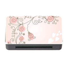 Simple Flower Polka Dots Pink Memory Card Reader with CF