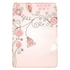 Simple Flower Polka Dots Pink Flap Covers (S) 