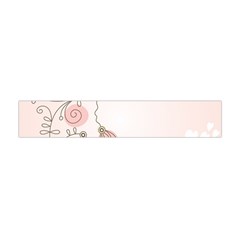 Simple Flower Polka Dots Pink Flano Scarf (Mini)